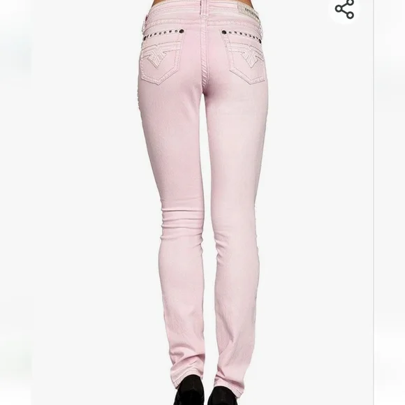 NWT Women's Affliction Raquel Maxine Pink Skinny Jeans - Picture 14 of 16